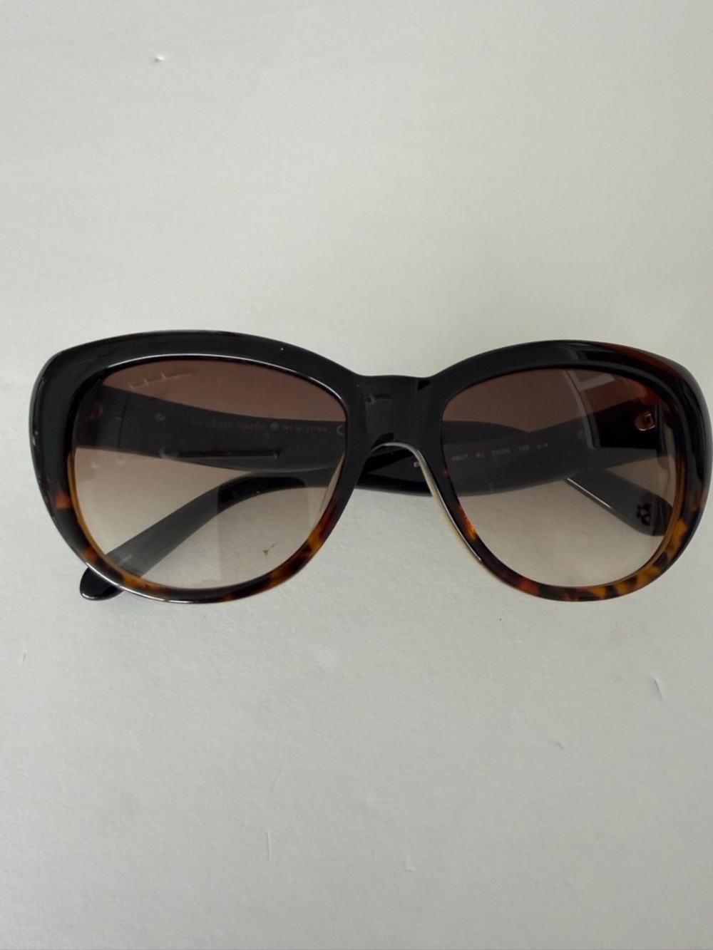 kate spade Oversized Tortoiseshell Sunglasses Brown Gradient UV Women’s Designer